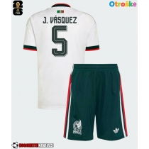 Otroške Nogometnih dresov Mehika Johan Vasquez #5 Gostujoči SP 2026 Kratki rokavi (+ hlače)